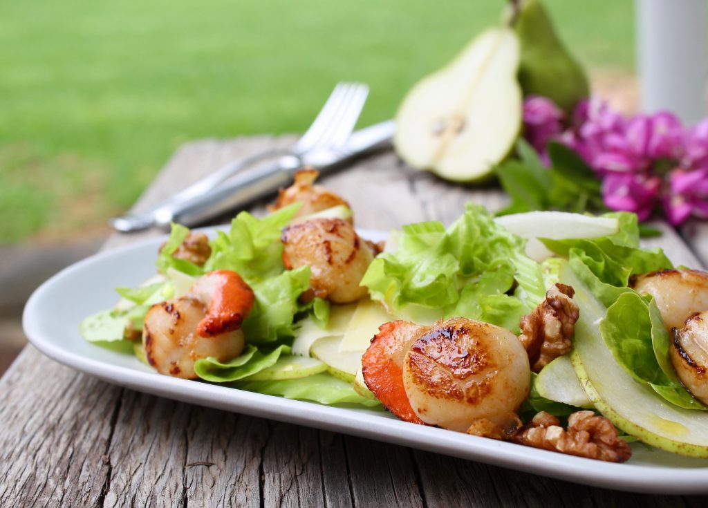 Seared Scallops With Summer Salad Recipe Ferguson Australia