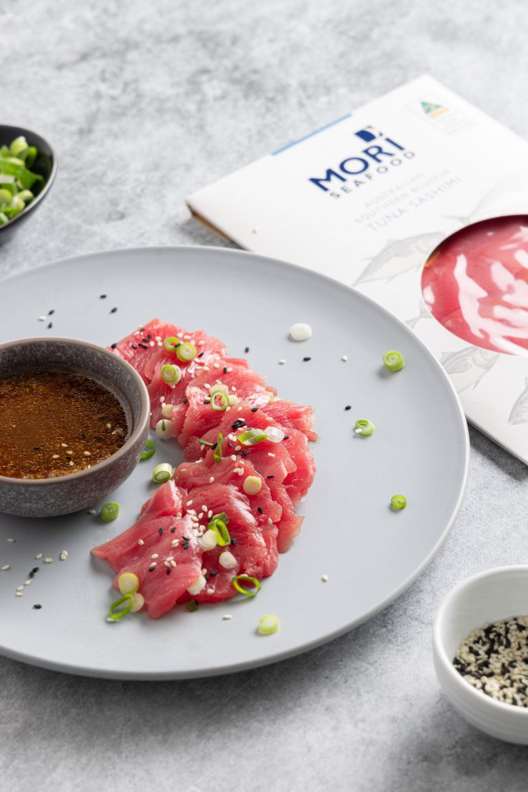 Tuna Sashimi With A Ginger Chilli And Ponzu Dipping Sauce Recipe Ferguson Australia 