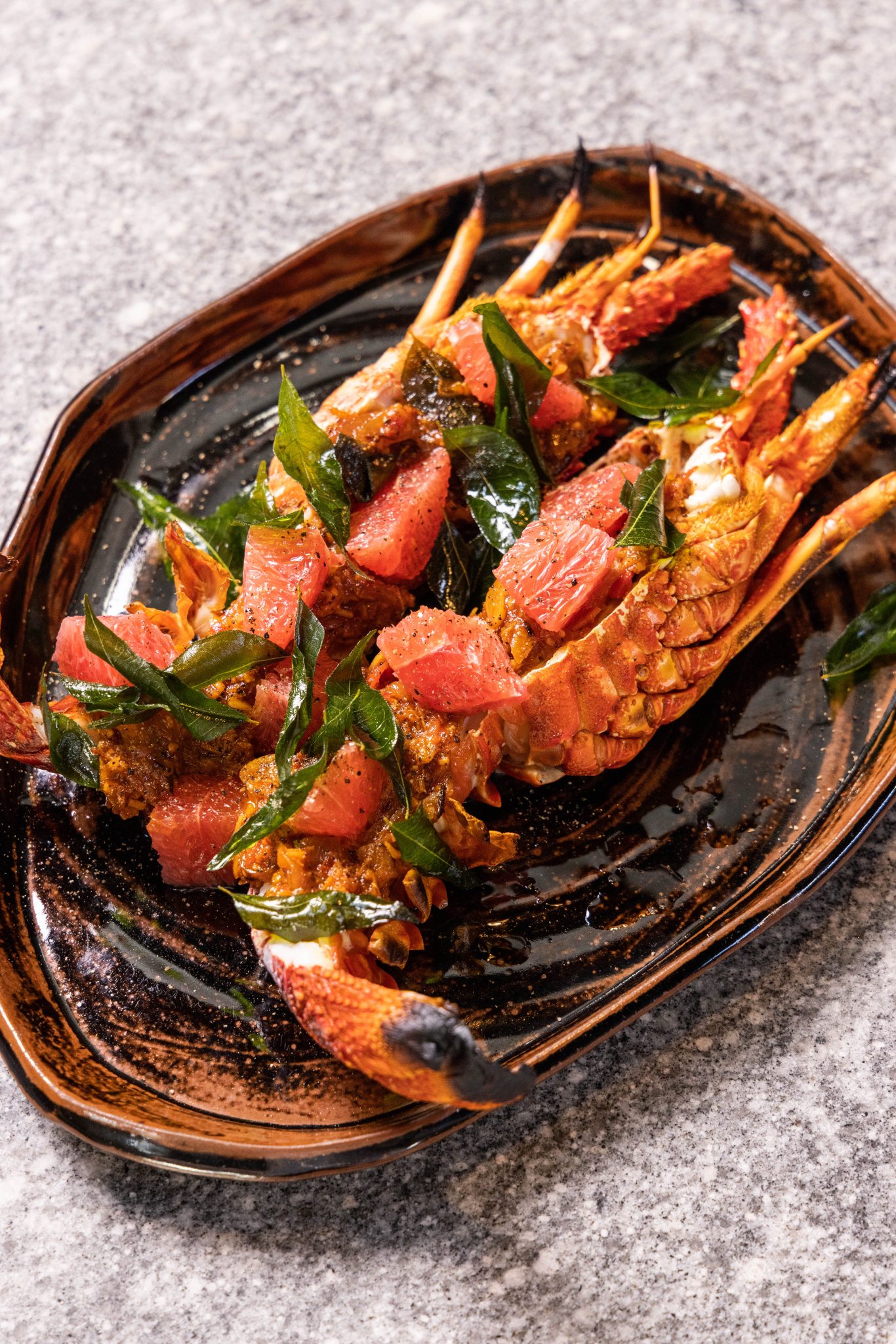 Arkhé Baked Lobster with Coconut Sambal & Grapefruit - Recipe ...